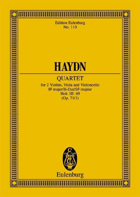 QUARTETTO OP. 71 N. 1 SI B (HOB III/69) POCHE