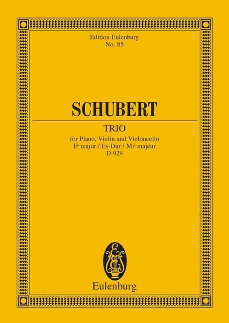 KLAVIERTRIO ES OP.100 D929 POCHE