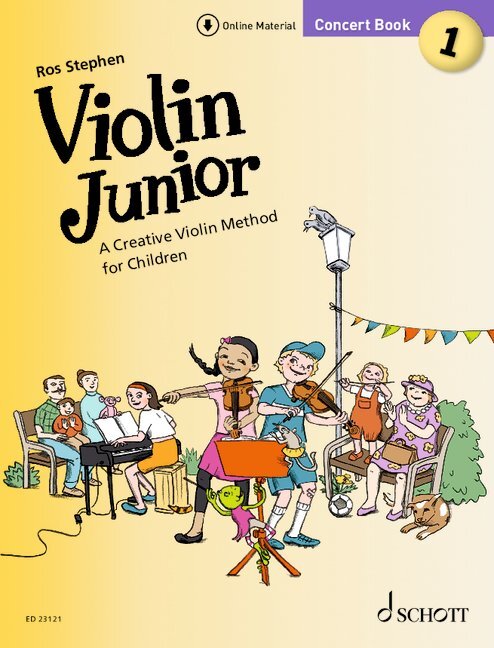 VIOLIN JUNIOR CONCERT BOOK 1, A CREATIVE VIOLIN METHOD FOR CHILDREN (EN ANGLAIS) + AUDIO ONLINE