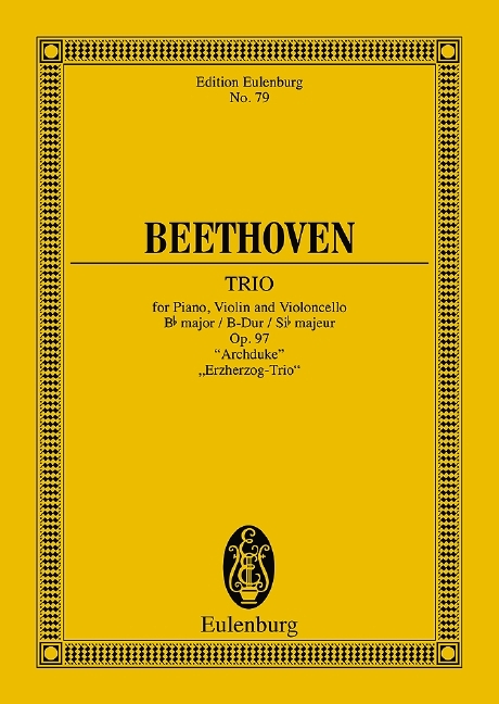 PIANO TRIO NO. 7 BB MAJOR OP. 97 POCHE