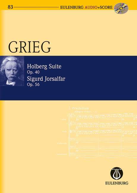 HOLBERG SUITE / SIGURD JORSALFAR OP. 40 / OP. 56 POCHE+CD