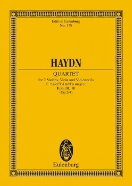 FRANZ JOSEPH HAYDN : QUATOUR A CORDES FA MAJEUR OP. 2 NO. 4 HOB. III - POCHE