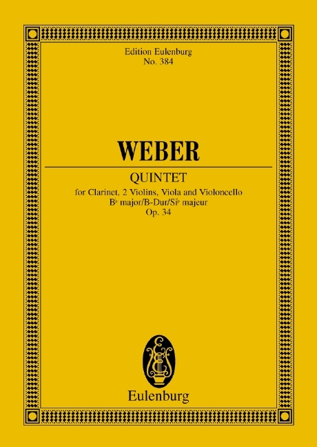 QUINTET BB MAJOR OP. 34 JV 182-WEV P.11 POCHE