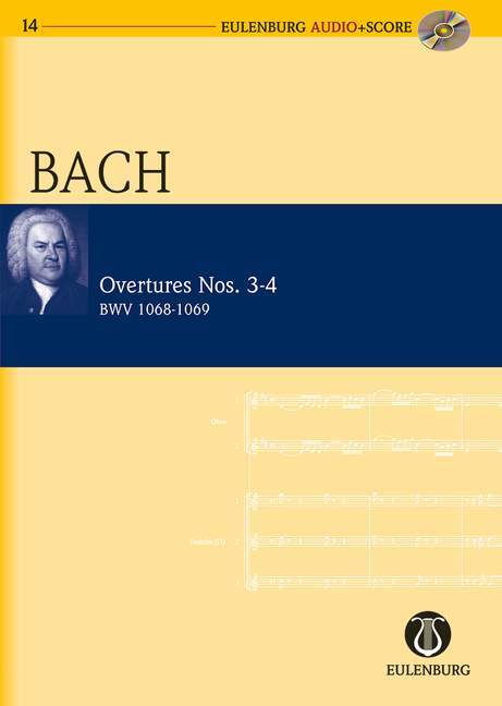 OVERTURES NOS. 3-4 BWV 1068-1069 POCHE+CD