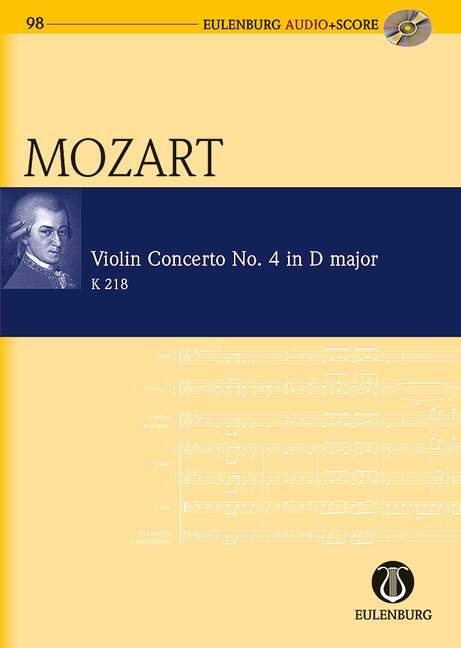 CONCERTO NO. 4 D MAJOR KV 218 POCHE+CD