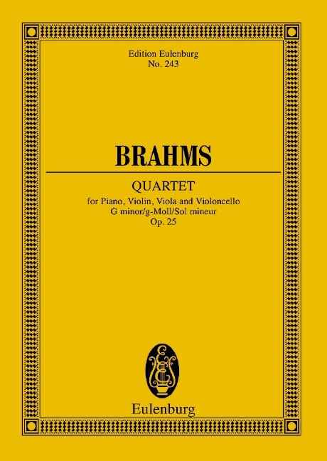 KLAVIERQUARTET G OP.25 POCHE
