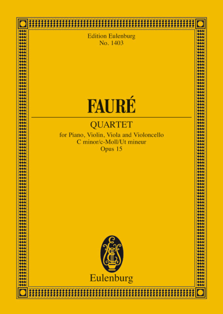 PIANO QUARTET NO. 1 OP. 15 POCHE