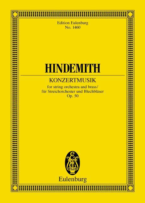 CONCERT MUSIC OP. 50 POCHE