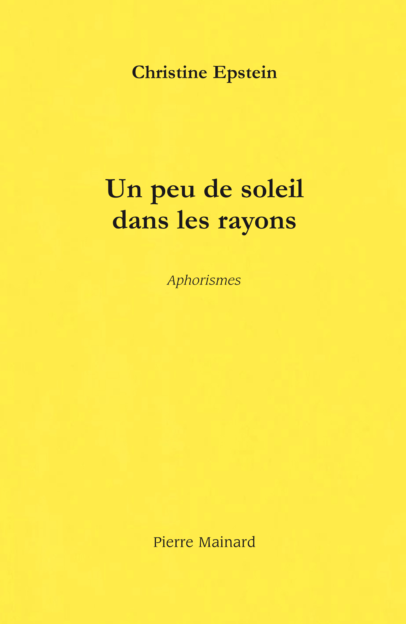 UN PEU DE SOLEIL DANS LES RAYONS