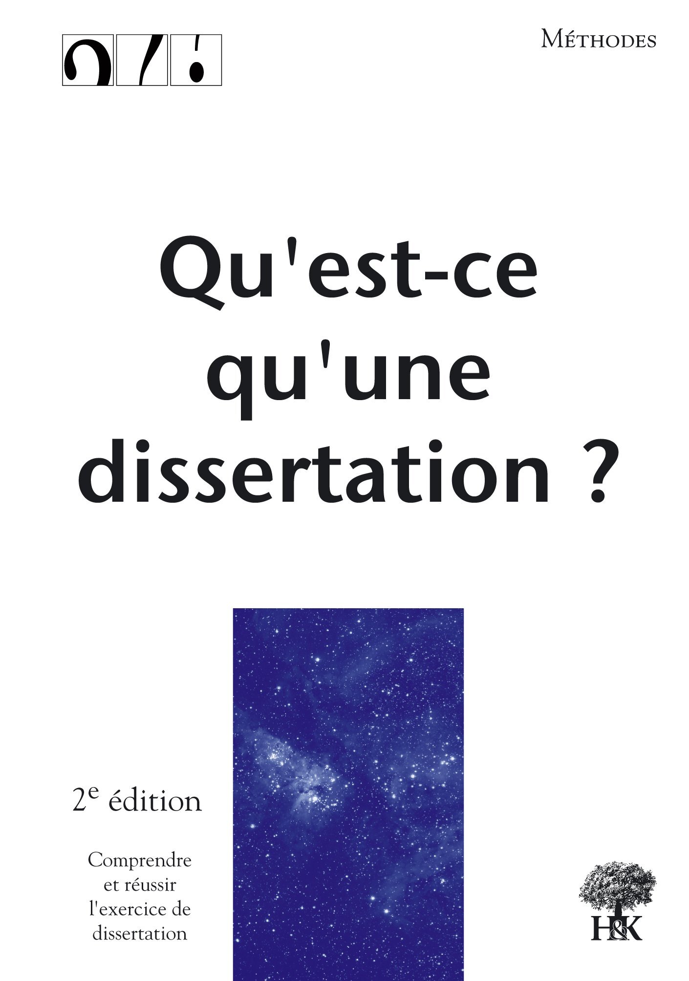Qu'est-ce qu'une dissertation ?