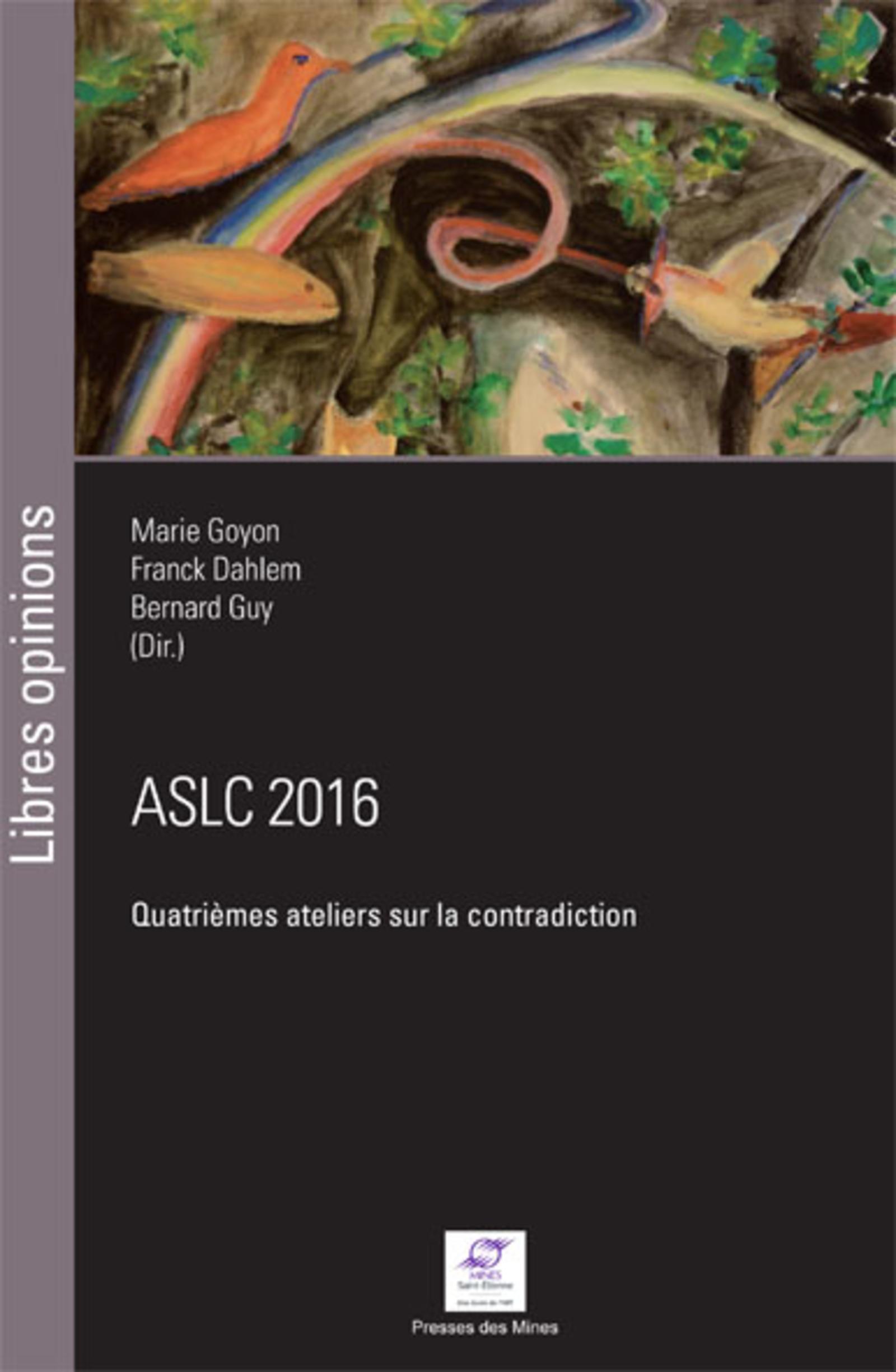ASLC 2016  QUATRIEMES ATELIERS SUR LA CONTRADICTION