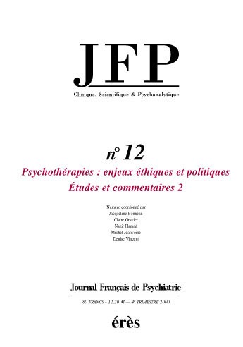 jfp 12 - psychotherapies 2eme partie