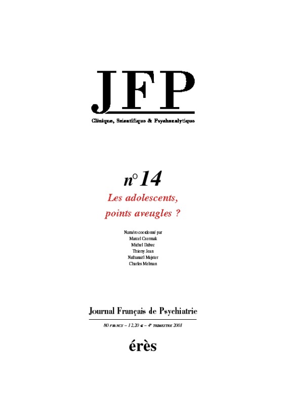 jfp 14 - les adolescents, points aveugles ?
