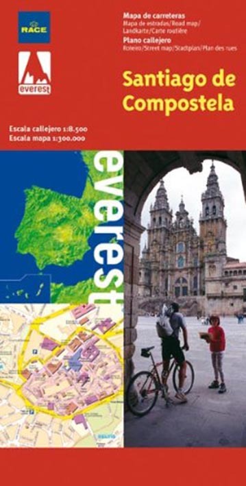 **SANTIAGO DE COMPOSTELA CON MAPA PROVINCIAL*