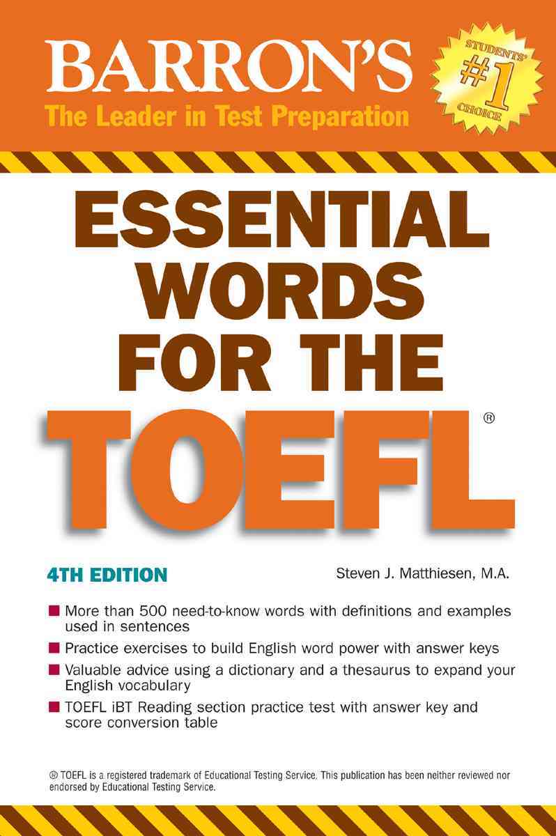 ESSENTIAL WORDS FOR THE TOEFL