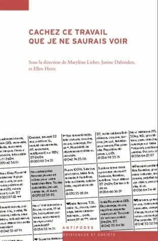 CACHEZ CE TRAVAIL QUE JE NE SAURAIS VOIR. ETHNOGRAPHIES DU TRAVAIL DU  SEXE