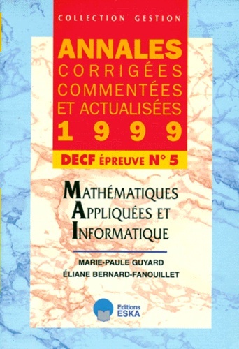 MATH.APPLIQUEES INFO DECF 5 99