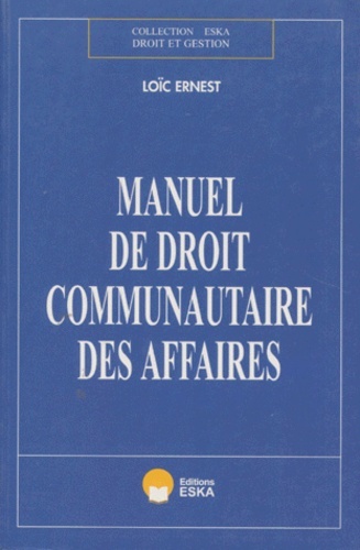 MANUEL DROIT COMMUNAUTAIRE DES AFFAIRES