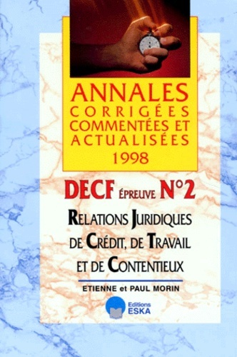 REL.JURIDIQUES CREDIT DECF 2 98