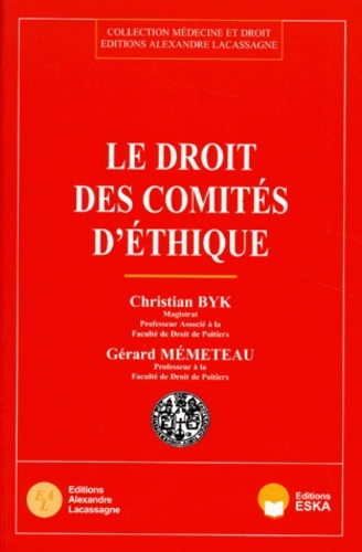 DROIT DES COMITES D'ETHIQUE