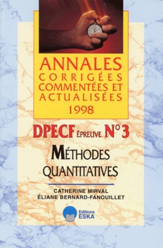 DPECF N 3-METHODES QUANTITATIVES-ACCA 1998-
