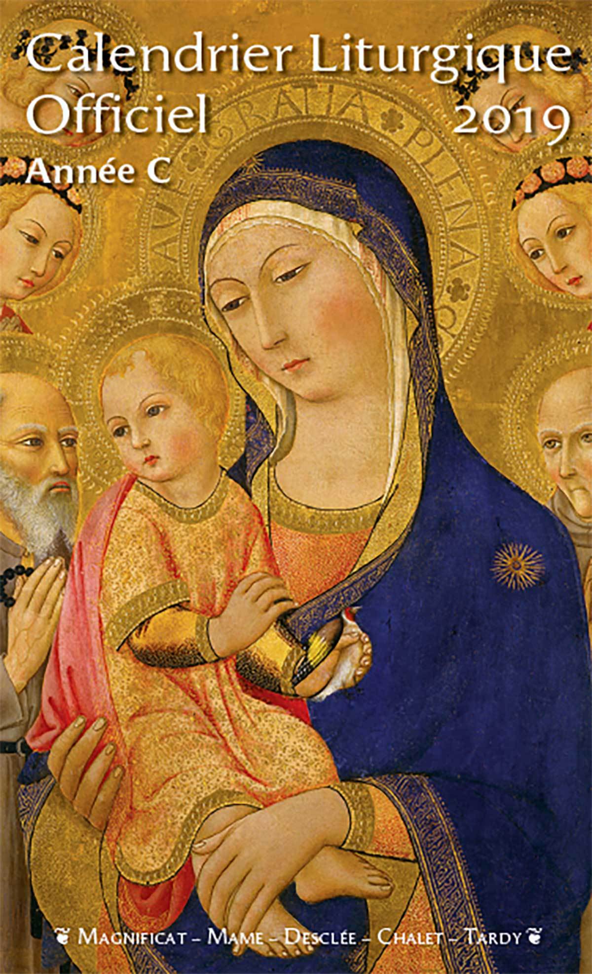 CALENDRIER LITURGIQUE OFFICIEL 2019- PACK DE 25