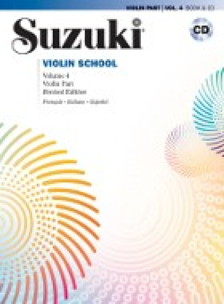SUZUKI VIOLIN SCHOOL 4 ( ITALIAN/FRENCH/SPANISH ) -  RECUEIL + CD