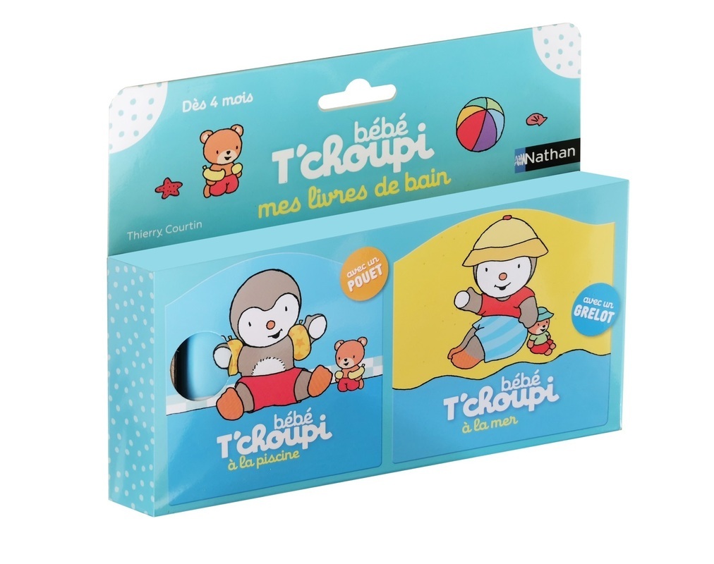 A la mer - A la piscine - Bébé T'choupi mes livres de bain