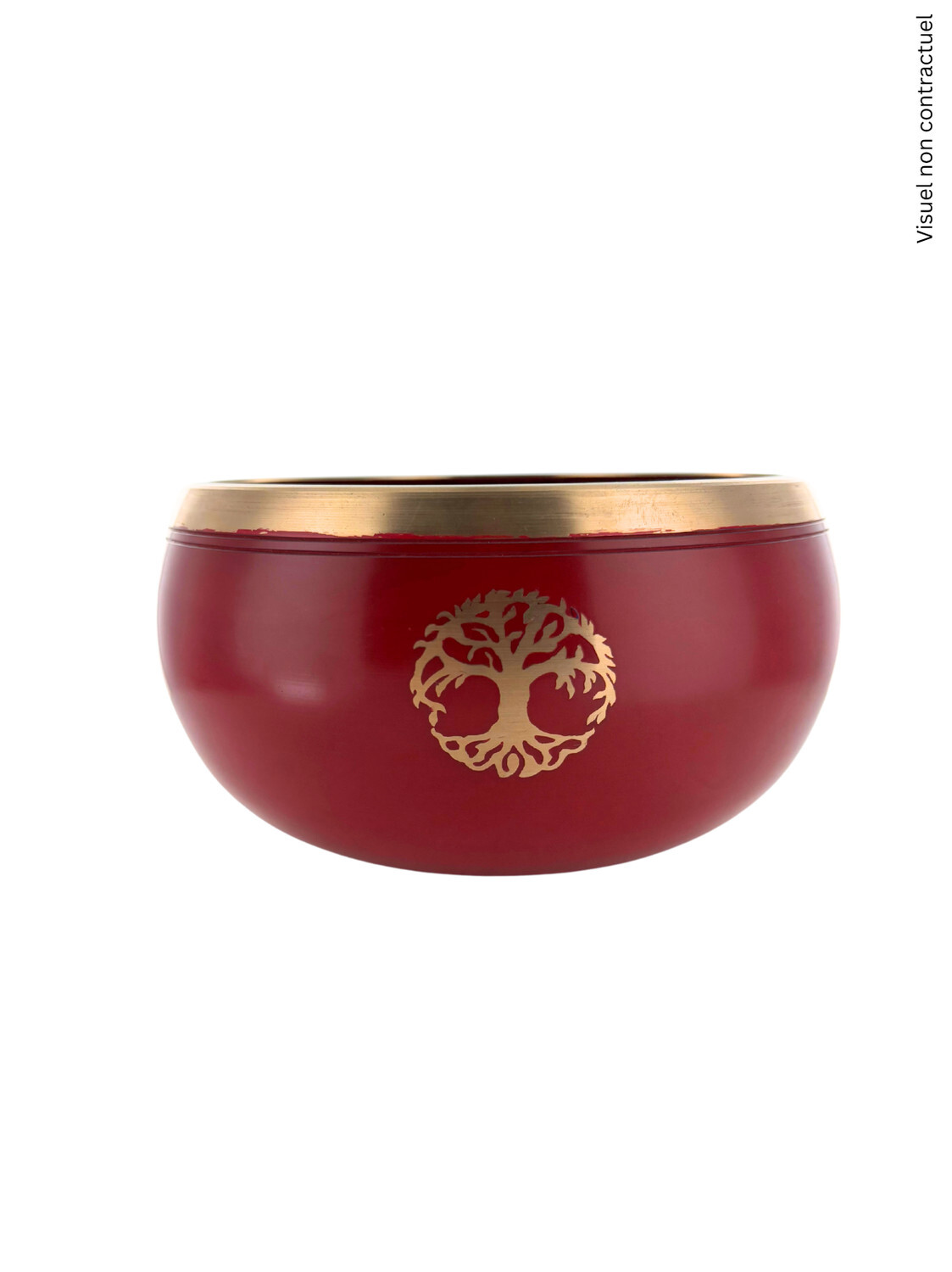 Bol Chantant Tibétain Rouge Arbre de vie env 15 cm