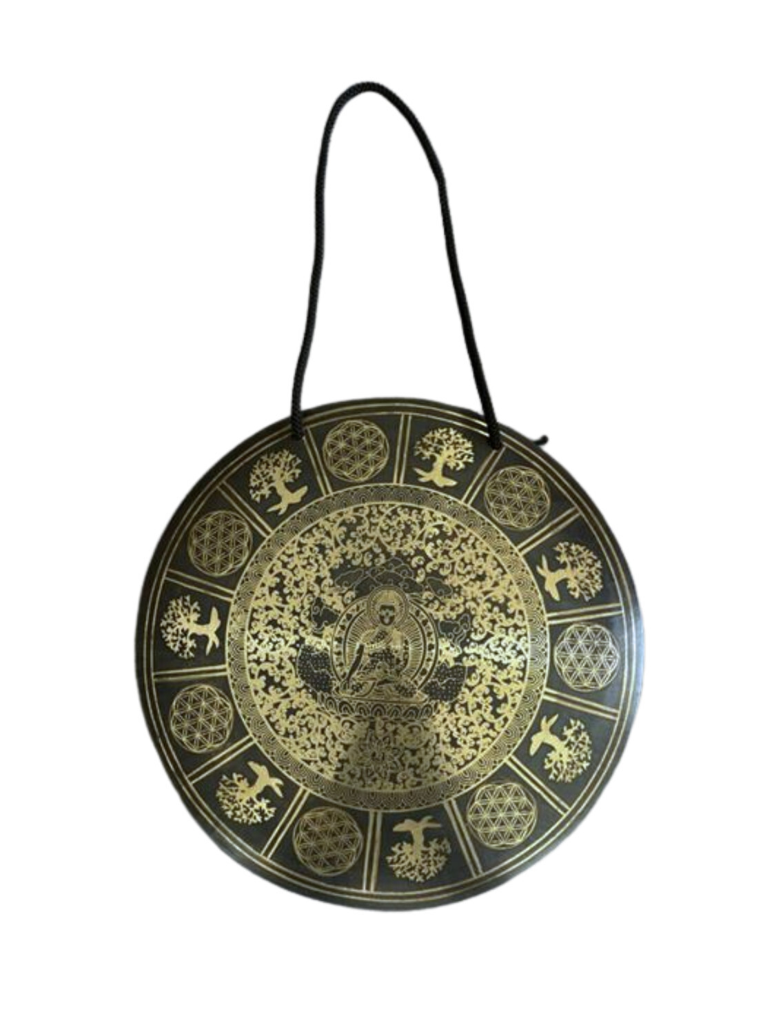 Gong Tibétain Bouddha env 30 cm