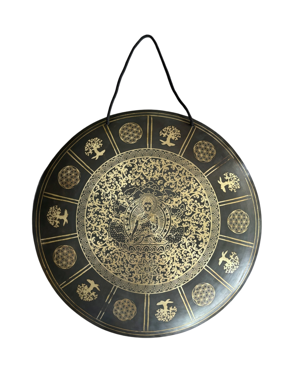 Gong Tibétain Bouddha env 50 cm