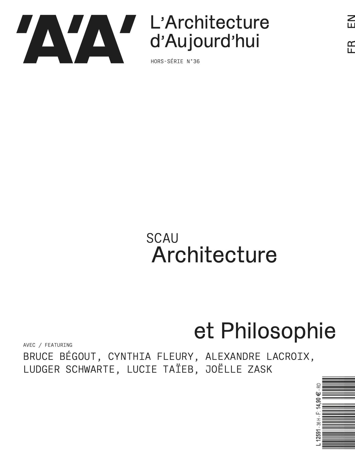 L'Architecture d'Aujourd'hui HS n°36 : Architecture & Philosophie - Janvier 2022