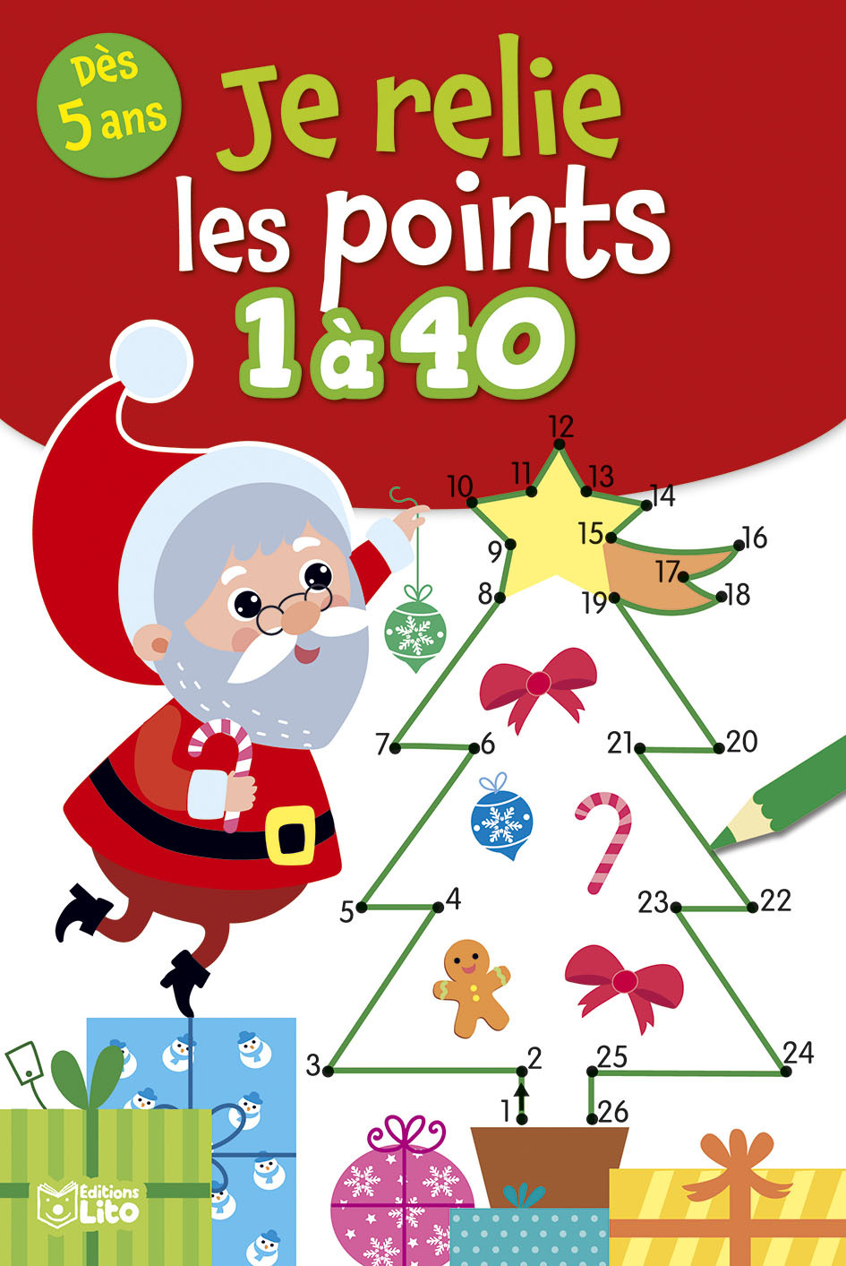 RELIE LES POINTS 1 A 40 NOEL