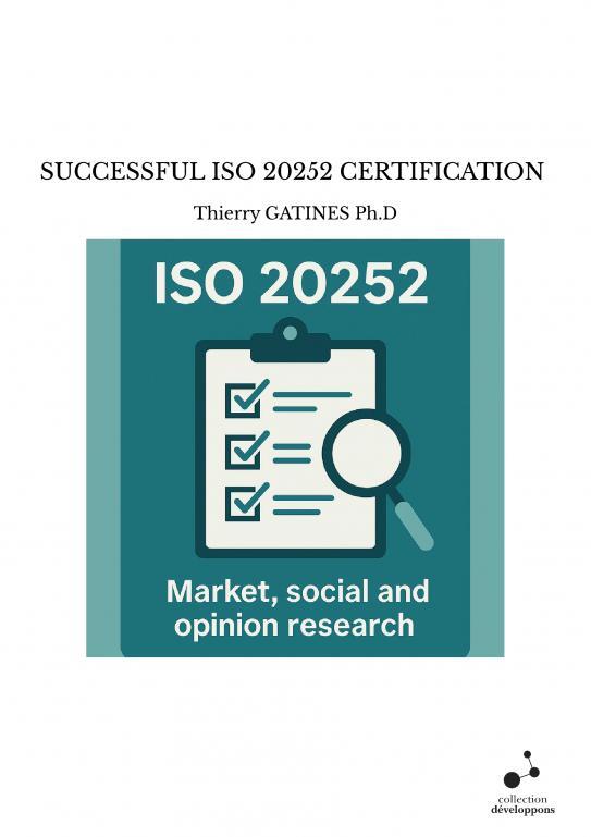 SUCCESSFUL ISO 20252 CERTIFICATION
