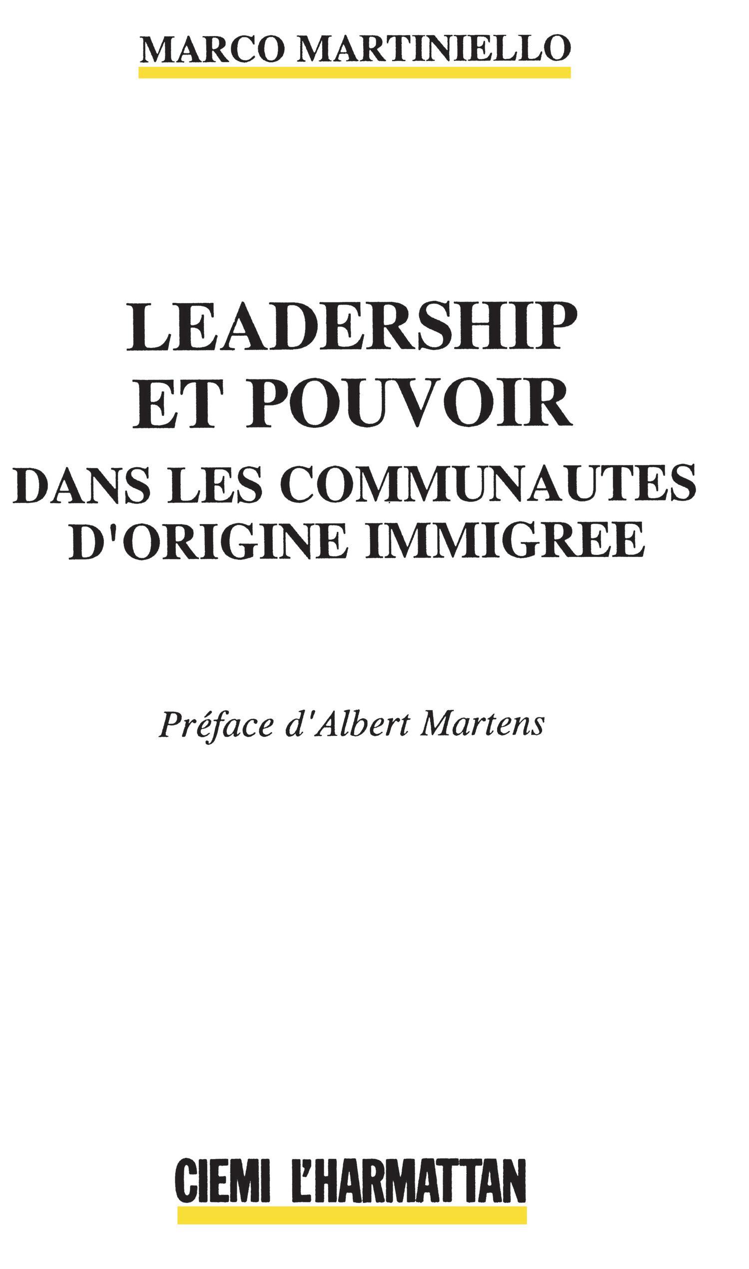 Leadership et pouvoir dans les communautés d'origine immigré