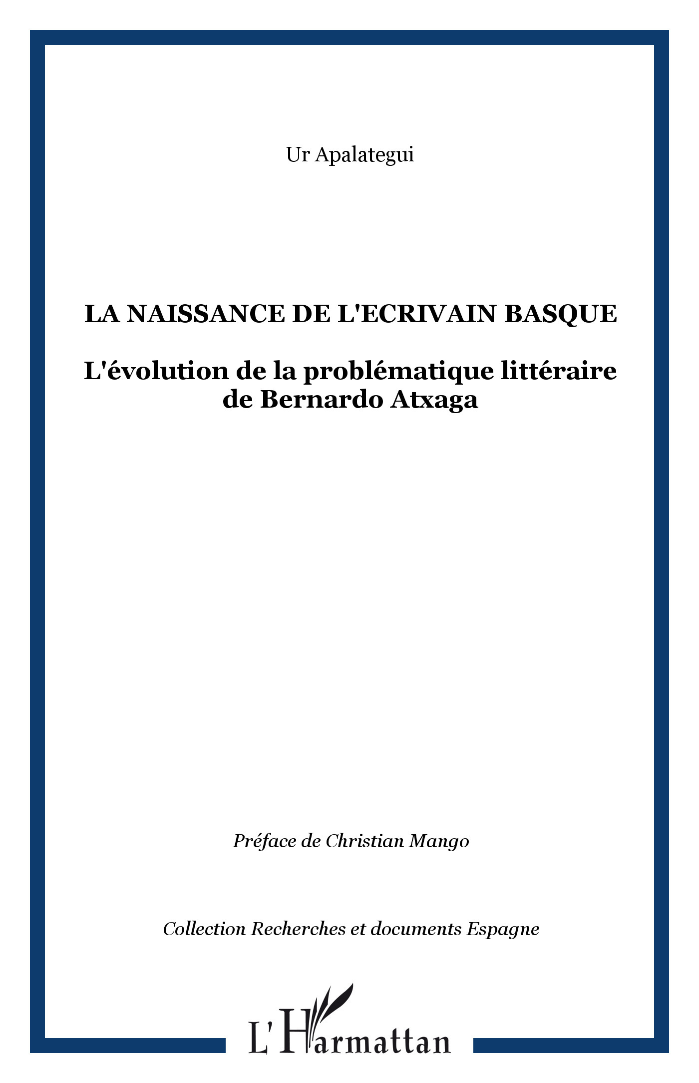 LA NAISSANCE DE L'ECRIVAIN BASQUE