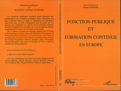 Fonction publique et formation continue en Europe
