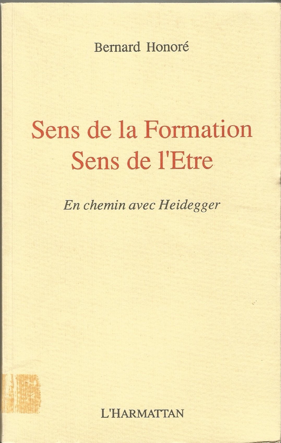 Sens de la formation, sens de l'être