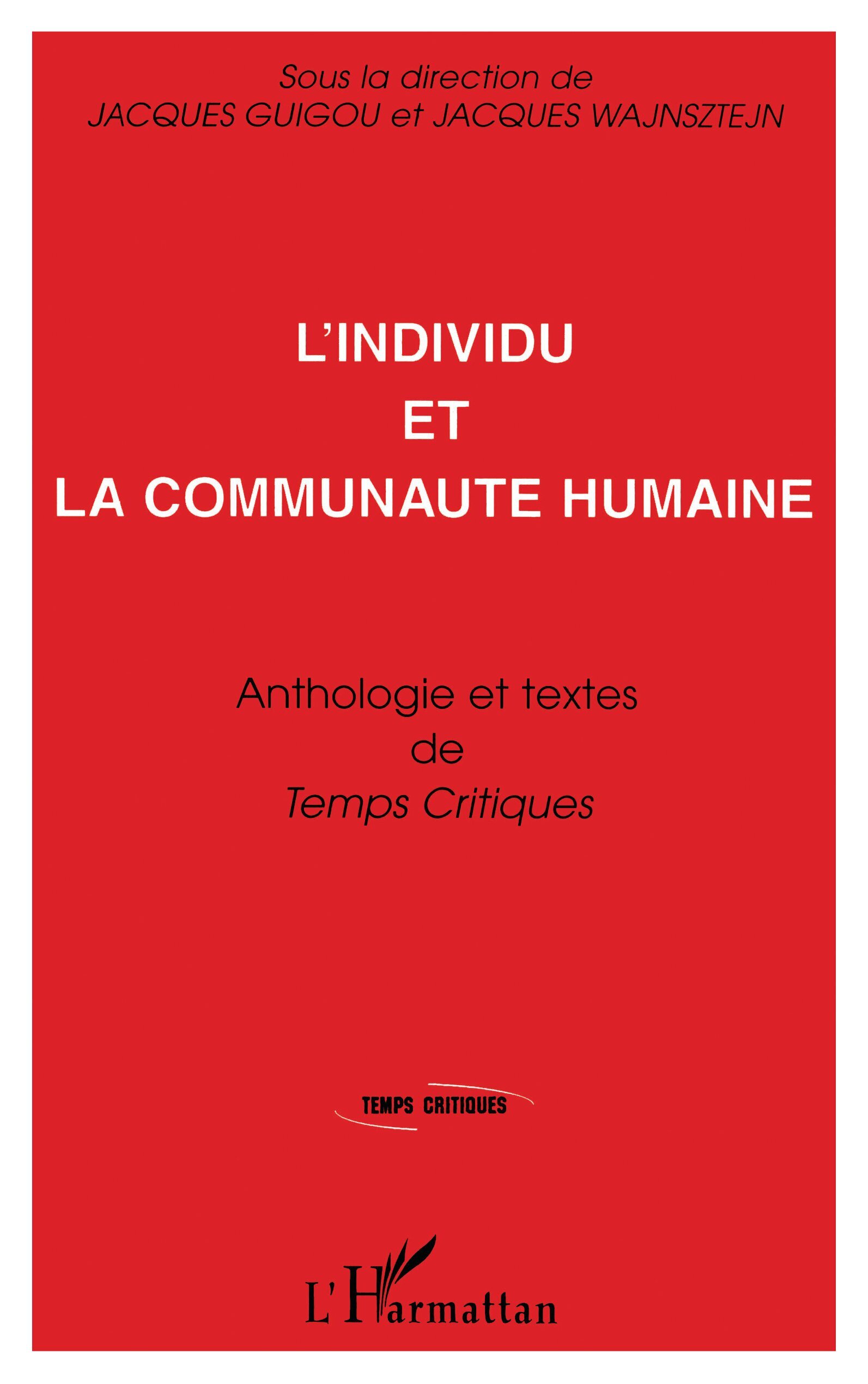L'individu et la Communauté Humaine