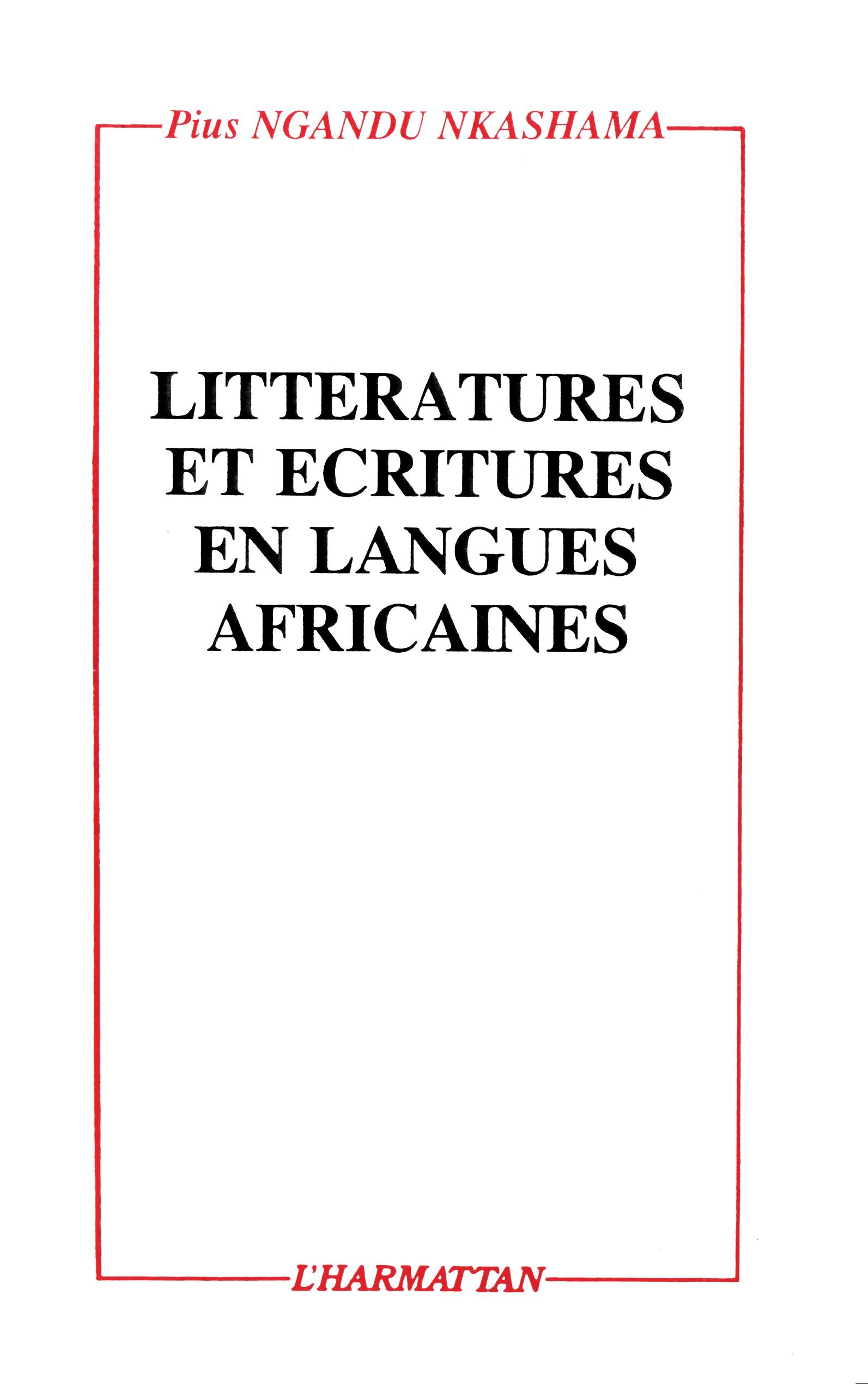Littératures et écritures en langues africaines