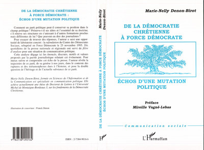 DÉMOCRATIE (DE LA) CHRÉTIENNE À FORCE DÉMOCRATE