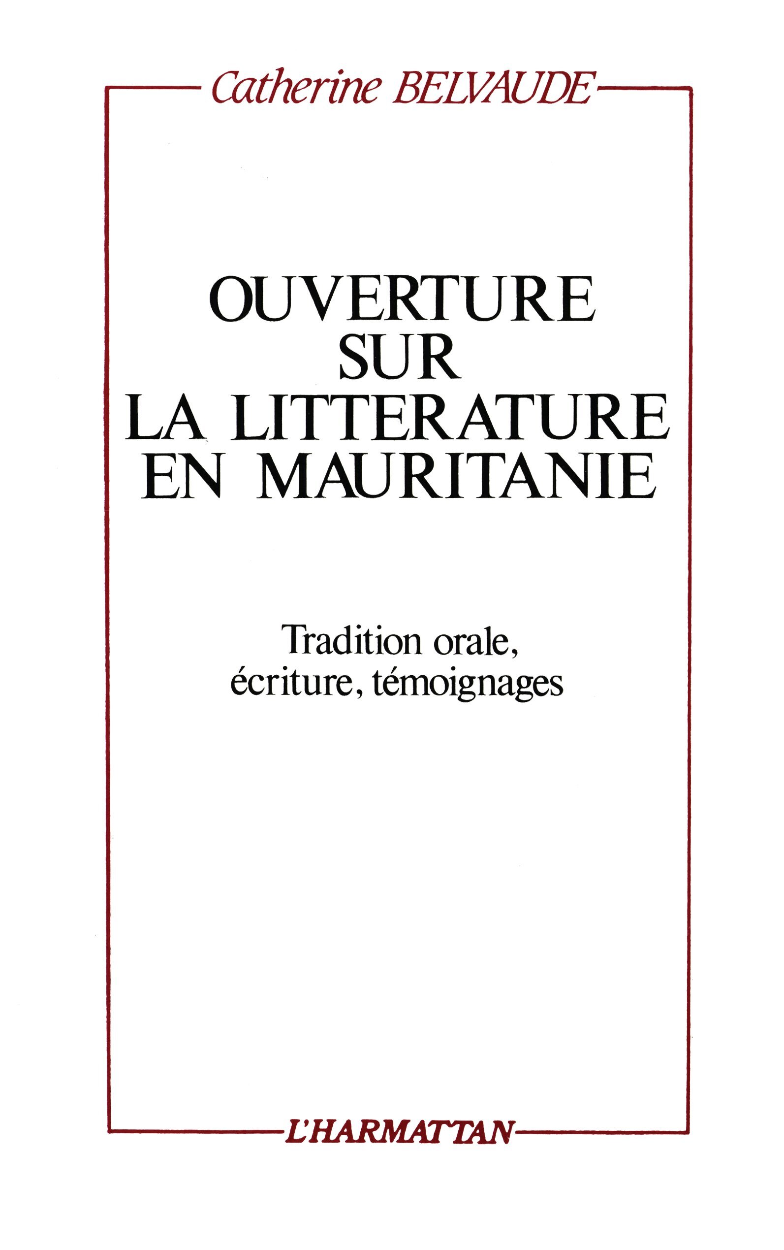 Ouverture sur la littérature en Mauritanie