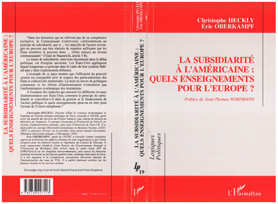 La subsidiarité à l'américaine : quels changements pour l'Europe?