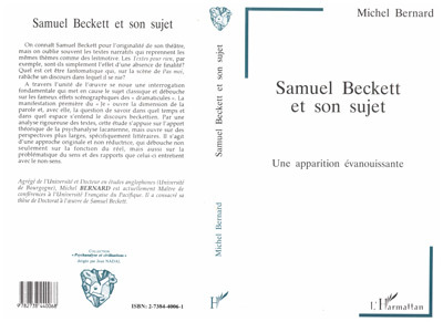Samuel Beckett et son sujet