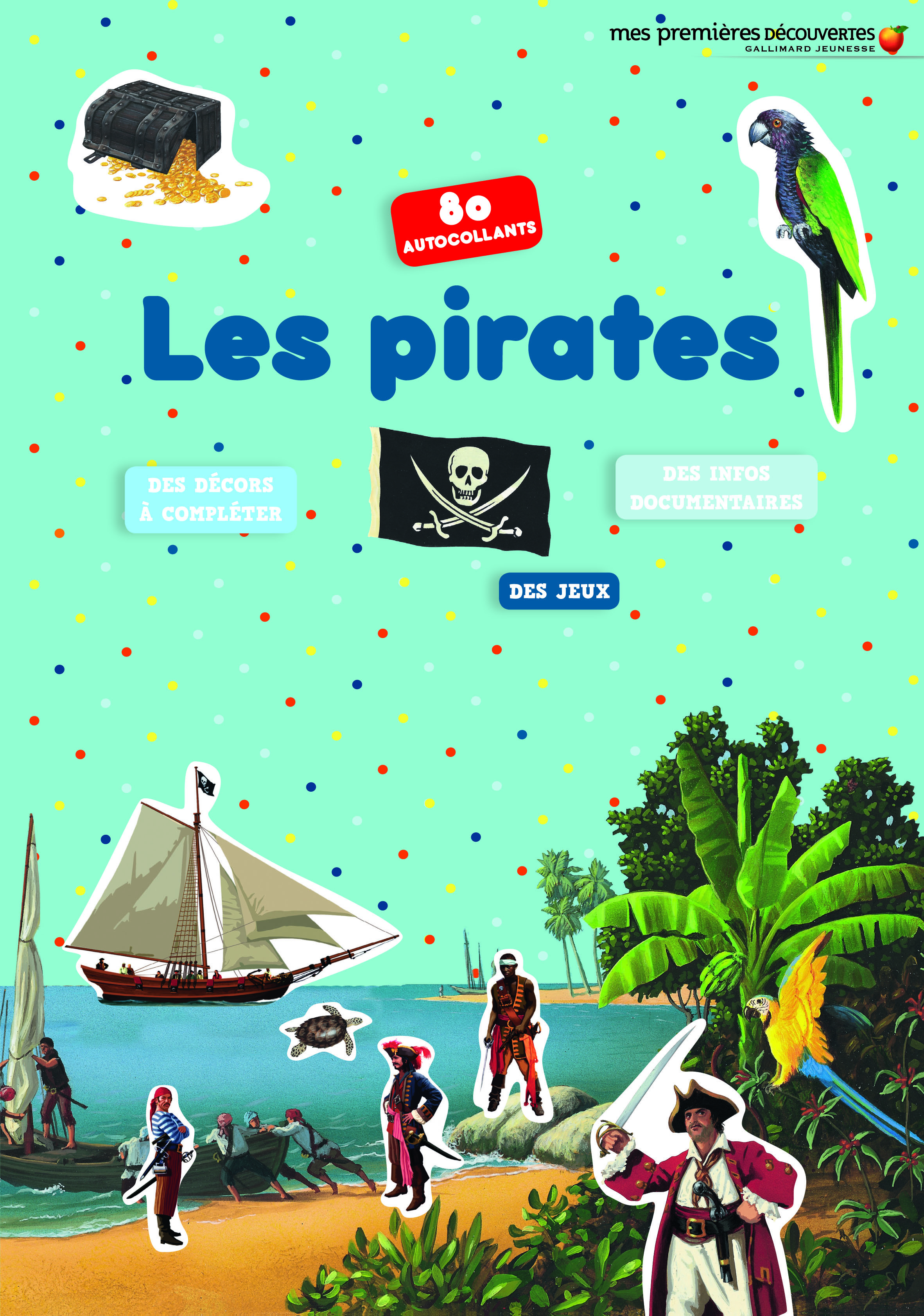 LES PIRATES 80 AUTOCOLLANTS