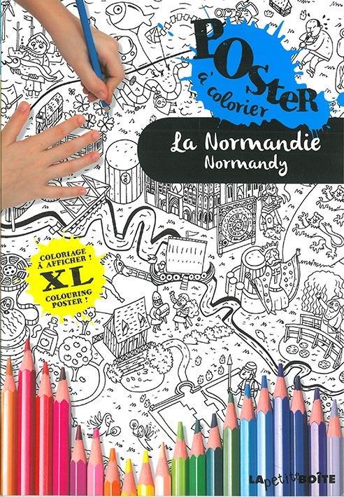 LA NORMANDIE POSTER COLORIAGE