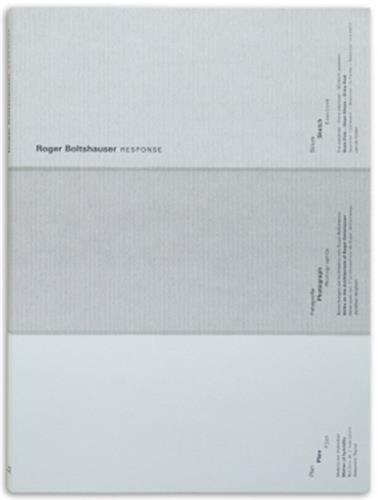 Roger Boltshauser - Response /franCais/anglais/allemand