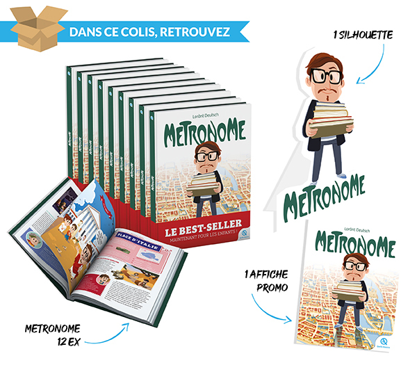 Colis Métronome 12 ex + Silhouette + Affiche