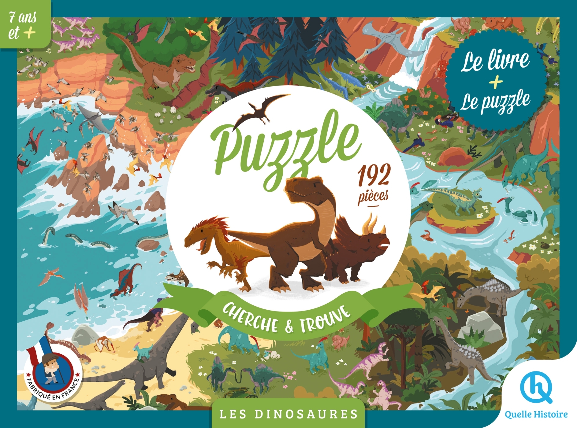 Puzzle Cherche et Trouve - Les dinosaures (2nde Ed)