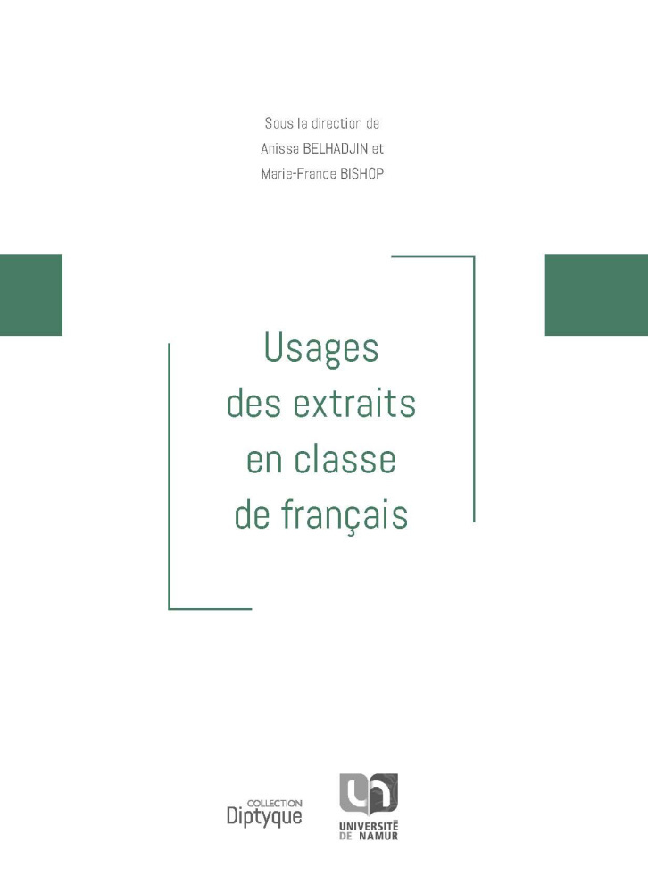 USAGES DES EXTRAITS EN CLASSE DE FRANCAIS